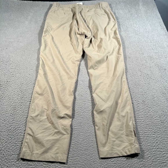 Under Armour Showdown Golf Pants Mens 34x31 Tan Straight Leg Stretch Quick Dry - Picture 2 of 12